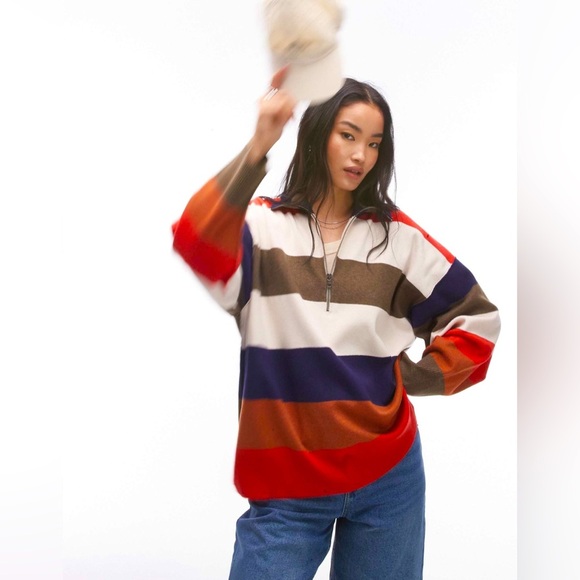 Free People Stripped Sweater- size small - Picture 1 of 16